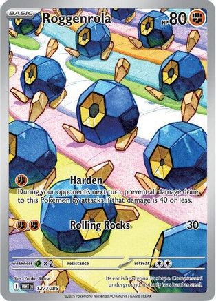 Roggenrola - 125/086 125 - SV White Flare Holofoil