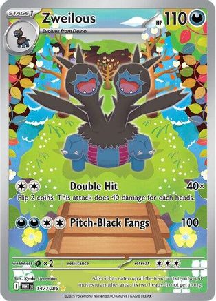 Zweilous - 143/086 143 - SV White Flare Holofoil