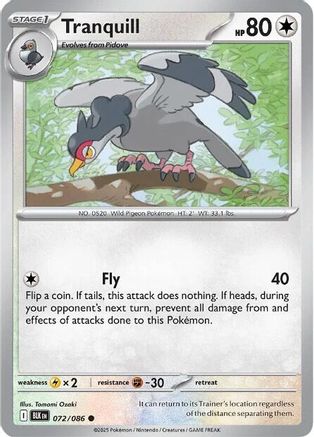 Tranquill - 074/086 74 - SV Black Bolt