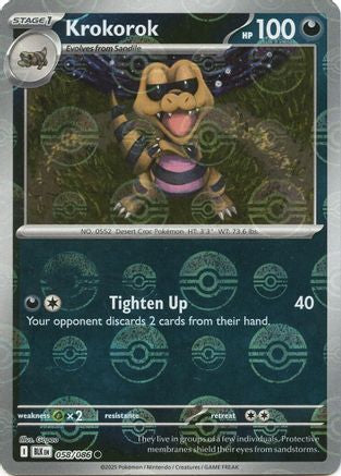 Krokorok - 061/086 (Poke Ball Pattern) 61 - SV Black Bolt Holofoil