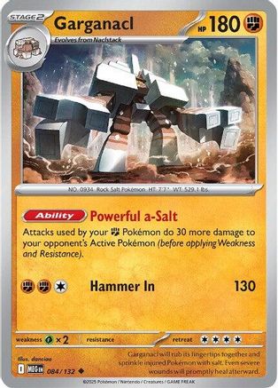 Garganacl - 084/132 84 - ME01 Mega Evolution