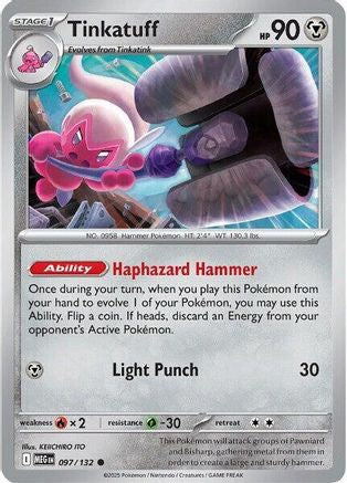 Tinkatuff 97 - ME01 Mega Evolution Reverse Holofoil