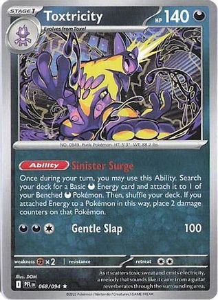Toxtricity 68 - ME02 Phantasmal Flames Reverse Holofoil