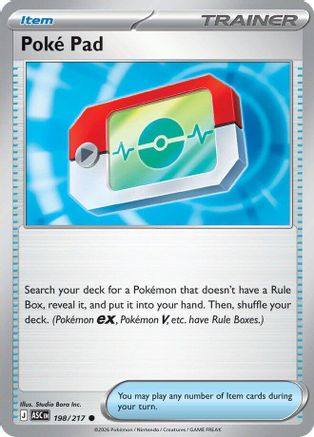 Poke Pad 198 - ME Ascended Heroes Reverse Holofoil