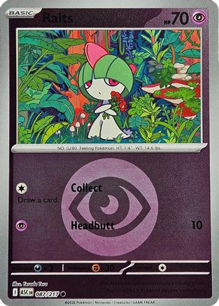 Ralts (Energy Symbol Pattern) 87 - ME Ascended Heroes Reverse Holofoil