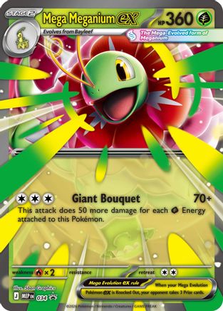 Mega Meganium ex 34 - Jumbo Cards Holofoil