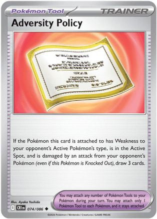 Adversity Policy 74 - ME04 Chaos Rising Reverse Holofoil