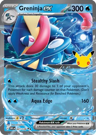Greninja ex 21 - ME 30th Celebration Holofoil