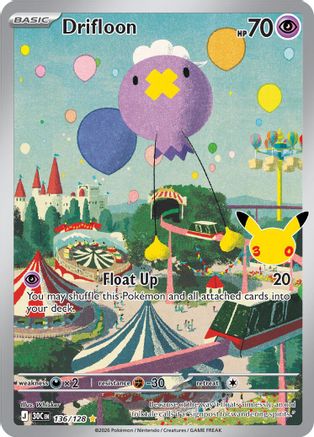 Drifloon 136 - ME 30th Celebration Holofoil