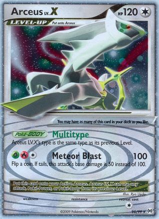 Arceus Lv.X (95) 95/99 - Arceus Holofoil