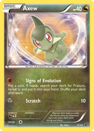 Axew (12) 12/20 - Dragon Vault Holofoil