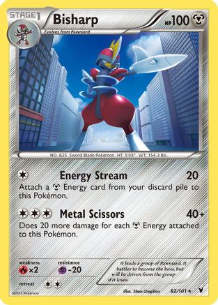 Bisharp (82) 82/101 - Noble Victories Reverse Holofoil