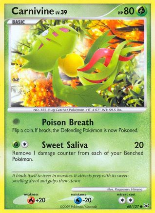 Carnivine (68) 68/127 - Platinum Reverse Holofoil