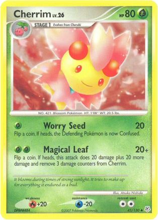 Cherrim 45/130 - Diamond and Pearl Reverse Holofoil