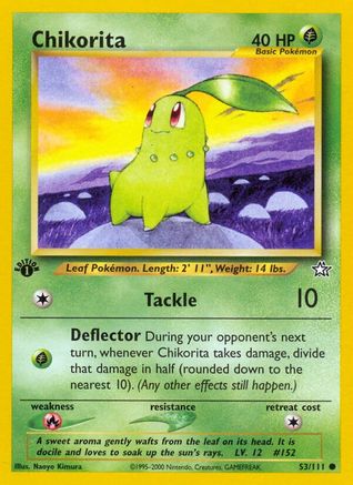 Chikorita (53) 53/111 - Neo Genesis 1st Edition