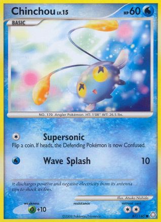 Chinchou (87) 87/146 - Legends Awakened Reverse Holofoil