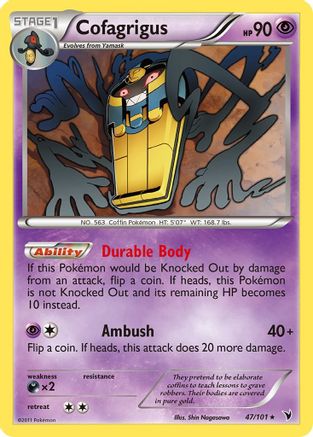 Cofagrigus (47) 47/101 - Noble Victories Reverse Holofoil