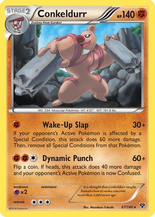 Conkeldurr 67/146 - XY Base Set