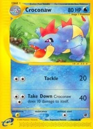 Croconaw 74/165 - Expedition Reverse Holofoil