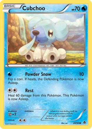 Cubchoo (28) 28/98 - Emerging Powers Reverse Holofoil