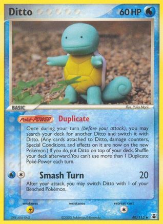 Ditto - 040/113 (Squirtle) 40/113 - Delta Species Reverse Holofoil