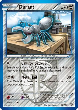 Durant (Team Plasma) (92) 92/135 - Plasma Storm