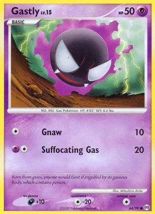 Gastly (64) 64/99 - Arceus Reverse Holofoil
