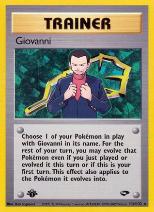 Giovanni (104) 104/132 - Gym Challenge 1st Edition