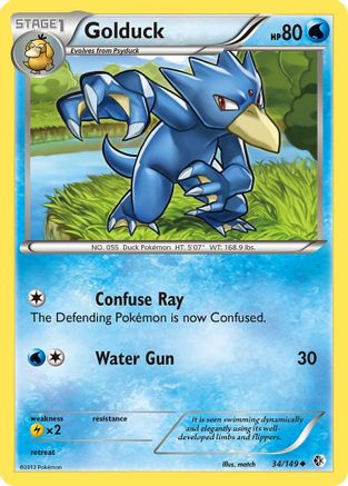 Golduck (34) 34/149 - Boundaries Crossed