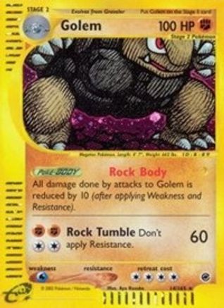 Golem (14) 14/165 - Expedition Reverse Holofoil
