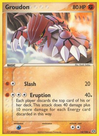 Groudon - 014/106 14/106 - Emerald