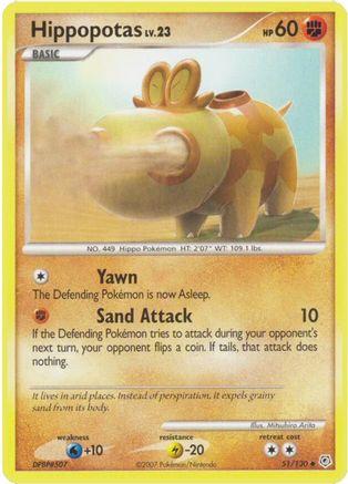 Hippopotas 51/130 - Diamond and Pearl