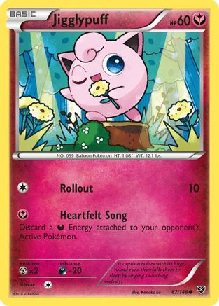 Jigglypuff (87) 87/146 - XY Base Set Reverse Holofoil