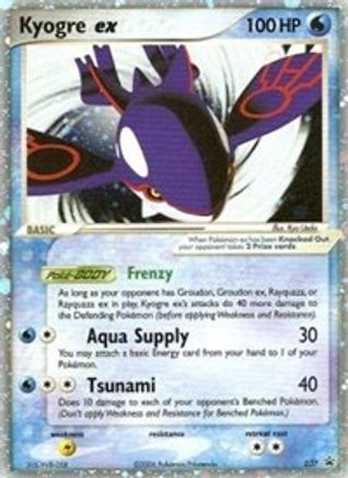 Kyogre ex - 037 (EX Collector's Tins) 37/40 - Nintendo Promos Holofoil