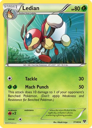 Ledian 7/146 - XY Base Set Reverse Holofoil
