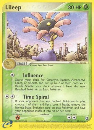 Lileep - 42/100 42/100 - Sandstorm Reverse Holofoil