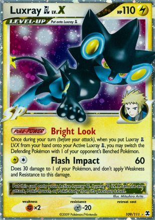Luxray GL Lv.X 109/111 - Rising Rivals Holofoil