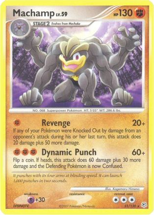 Machamp 31/130 - Diamond and Pearl Reverse Holofoil