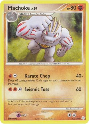 Machoke 53/130 - Diamond and Pearl Reverse Holofoil