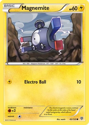 Magnemite (43) 43/135 - Plasma Storm Reverse Holofoil