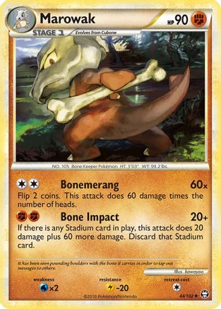 Marowak 44/102 - Triumphant Reverse Holofoil