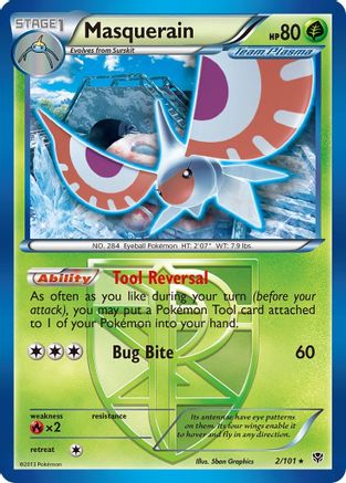 Masquerain (Team Plasma) 2/101 - Plasma Blast
