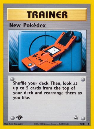 New Pokedex 95/111 - Neo Genesis 1st Edition