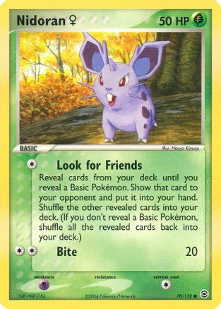 Nidoran F 70/112 - FireRed & LeafGreen Reverse Holofoil
