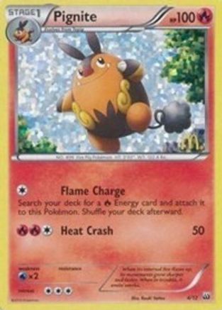 Pignite - 4/12 4/12 - McDonalds Promos 2012 Holofoil