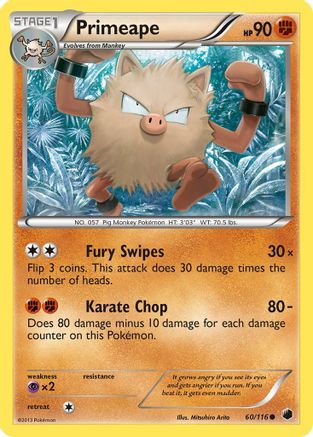 Primeape 60/116 - Plasma Freeze