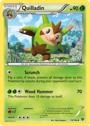 Quilladin 13/146 - XY Base Set Reverse Holofoil