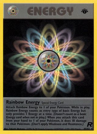 Rainbow Energy (80) 80/82 - Team Rocket 1st Edition