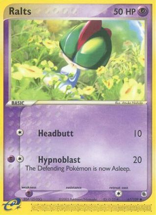 Ralts - 67/109 67/109 - Ruby and Sapphire Reverse Holofoil