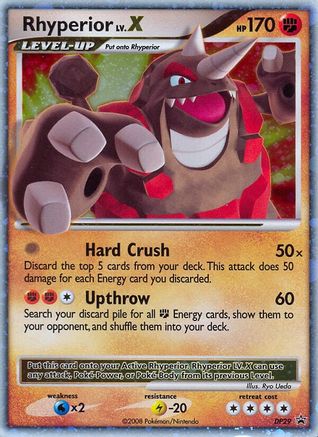 Rhyperior LV.X - DP29 DP29/56 - Diamond and Pearl Promos Holofoil